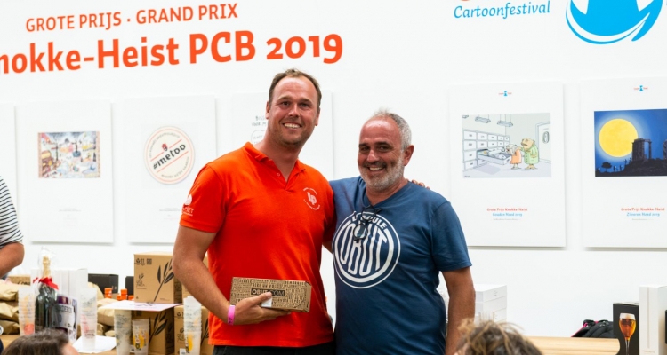 Dolce 's petanque trophy voor  Chefs 2019/ Award ceremonie  Cartoonfestival